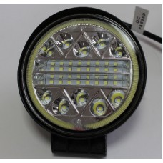 Фара светодиодная дополнительная в алюминиевом корпусе CZH-26W-C круглая 26W (с ангельским кольцом) H025