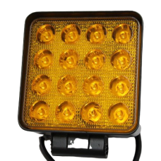 Фара светодиодная дополнительная в алюминиевом корпусе JR-29-48W Yellow SPOT K107-1