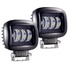 Фара светодиодная дополнительная в алюминиевом корпусе JR-L-30W 120mm*115mm*55mm White SPOT прямоугольник K011