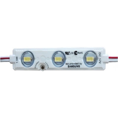 Модуль-3SMD-5730 1,5w (led Samsung) DC12V КРАСНЫЙ H034