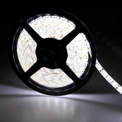 Лента 5M PCB-5050-300SMD Белая плата DC12V G (ЗЕЛЁНАЯ) (бухта)