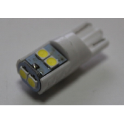 Светодиод T10 6SMD ceramic 12V белый Y088