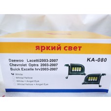 Фары противотуманные светодиодные KA-080 DAEWOO LACETTI (белый)