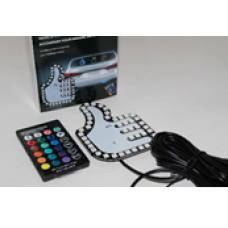 Светодиодный знак RGB "Класс!" на заднее стекло автомобиля (разъем USB, пульт, длина провода 4 м) H094