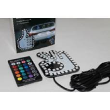 Светодиодный знак RGB "Ok!" на заднее стекло автомобиля (разъем USB, пульт, длина провода 4 м) H096