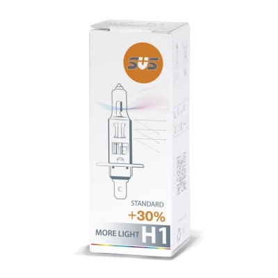 Лампа галогенная H1 55W P14,5s Clear +30%