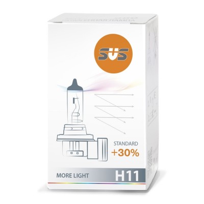 Лампа галогенная H11 55W PGJ19-2 +30%