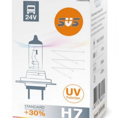 SVS. Лампа галогенная 0200051000 H7 24V 70W PX26d Standard +30%
