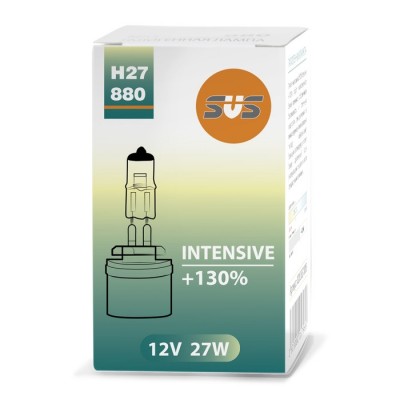 SVS. Лампа галогенная серия Intensive+130% H27/880 27W 0200027000