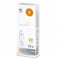 SVS. Лампа накаливания 0200060000 12V C10W T11x44mm SV8,5-8
