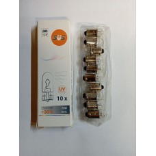 SVS. Лампа накаливания 0200083000 12V T3W 3W BA9s