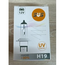 Автолампа галогенная SVS H19 12V 60/55W PU43t-3 Standard +30% 2147
