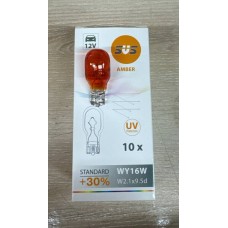 Лампа накаливания SVS 12V WY16W W2.1х9.5d AMBER 2148