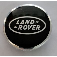 Land Rover (d-63mm) Колпачок на ступицу литого диска с логотипом (Чёрный, окантовка хром) (63x47x13) 01368